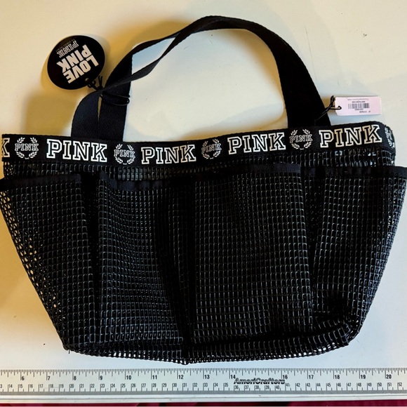 Victoria's Secret PINK Black Mesh Tote - Picture 3 of 6